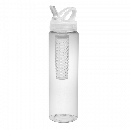 PET Clear 32 oz. Bottle w/ Freedom Lid & Clear Infuser Basket and Clear Spout