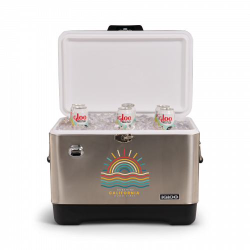 IGLOO LEGACY 54 QUART COOLER (Stainless Steel)