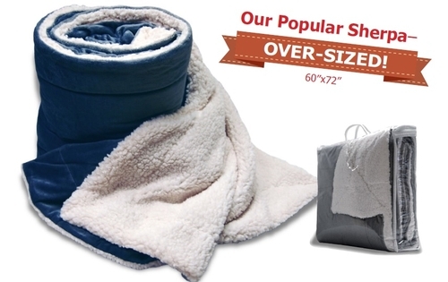 Micro Mink Sherpa Blanket (BLANK)