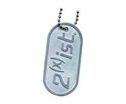 Aluminum Dog Tag with 23