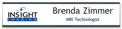 Full-Color Nameplate with Desk holder