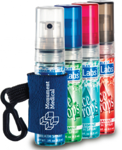 Breath Spray with Ice Drops® Label & Custom Leash Spearmint