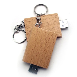 2GB Wood Book USB Drive