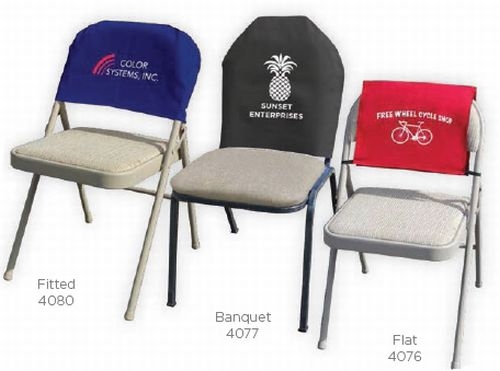 Reusable Fabric Chair Back Advertising Covers