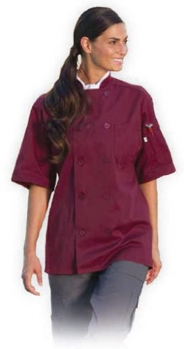 Black Unisex Short Sleeve Chef's Coat (XS-XL)