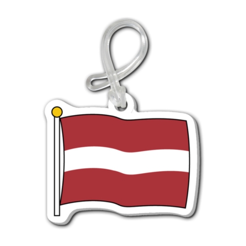 FLAG - LATVIA BAG TAG