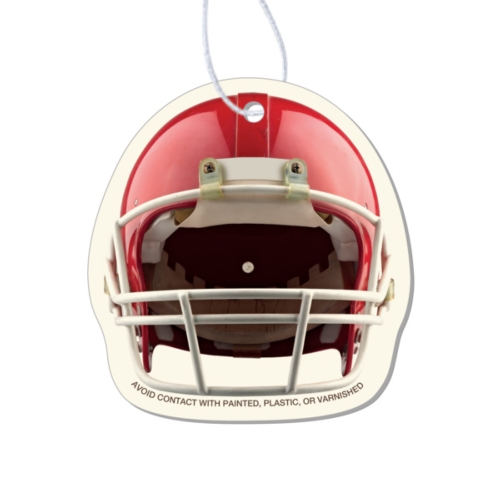4CP FOOTBALL HELMET RED FRONT VIEW PAPER A/F