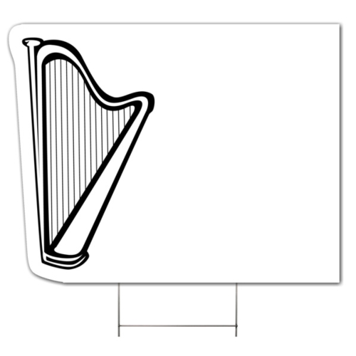 Harp CORRUGATED PLASTIC YARD SIGN