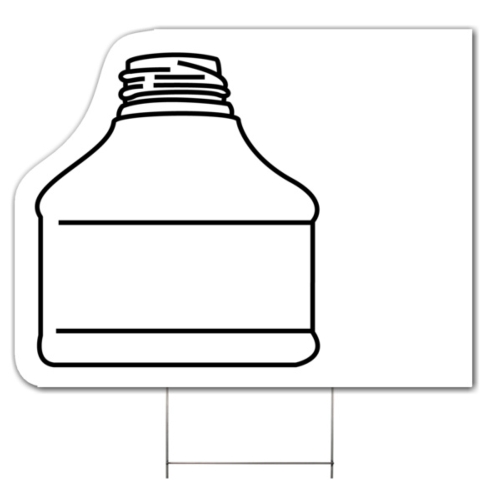 Jar (Short) CORRUGATED PLASTIC YARD SIGN