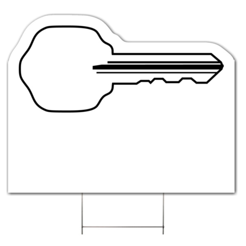 Key (House) CORRUGATED PLASTIC YARD SIGN
