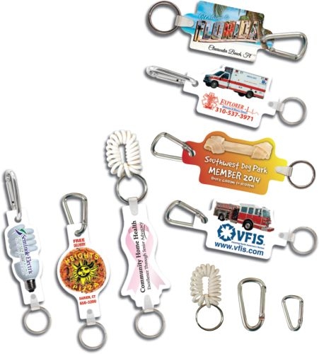 4mm Carabiner Clip With Key Ring & Key Tag