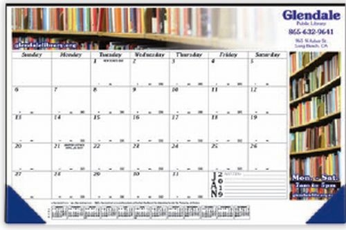 12 Month Full Color Desk Calendar (17