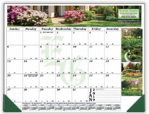12 Month Full Color Desk Calendar (22
