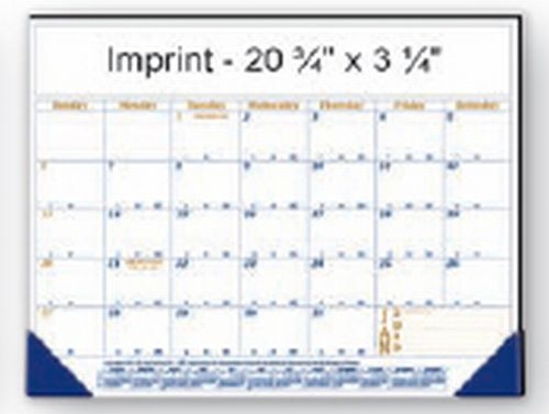 12 Month Desk Calendar w/ 1 Imprint Area (21 3/4