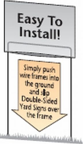 DOUBLE-SIDED YARD SIGNS - 1