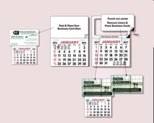 Add Your Card Decal Calendar Pads