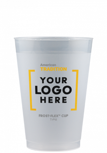 12 oz Colored Frost-Flex™ Cup - Blue - Tradition