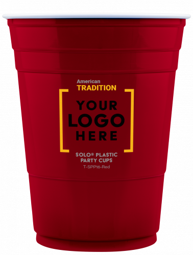 10 oz Solo® Plastic Party Cup - Red - Tradition