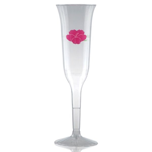 5 oz Clear Plastic Fluted Champagne Cup - Tradition