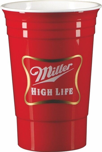 16 oz Double Wall Party Cup - Red