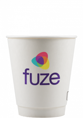 12 Insulated Paper Cup - White - Digital