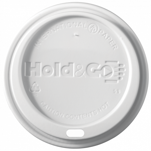 16 oz Insulated Paper Cup Domed Lid - White