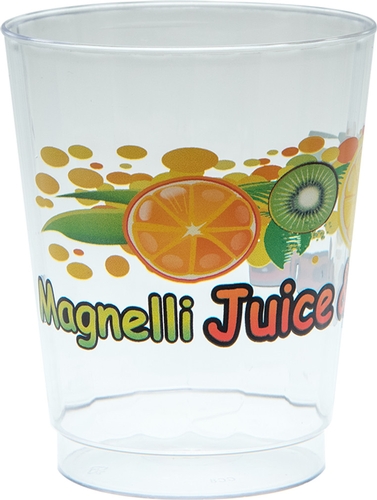  8 oz Clear Fluted Plastic Cup - Digital