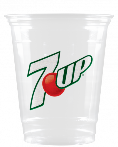 12 oz Soft Sided Clear Plastic Cup - Digital