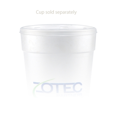 24 oz Foam Cup Straw Slot Lid - Frosted