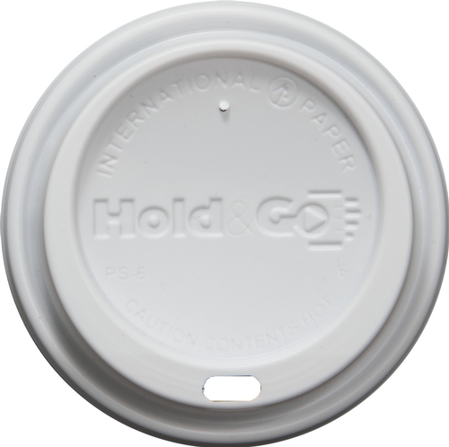 8 oz Insulated Paper Cup Domed Lid - White