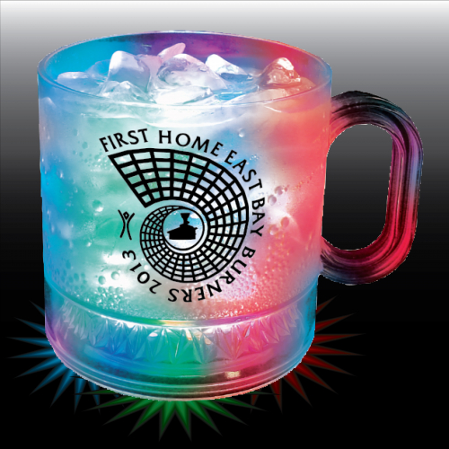 12 Oz. Light-Up Plastic Coffee Mug w/Handle