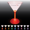 7 Oz. Martini Glass w/ Light Up Contrast Standard Stem