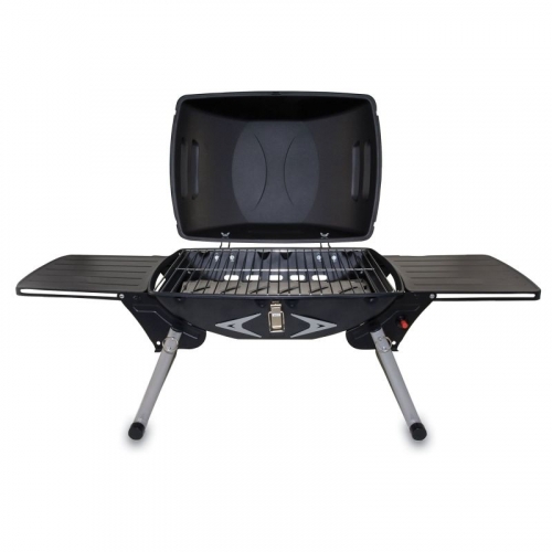Portagrillo Portable Gas Grill w/Built-In Igniter & 2 Side Tables