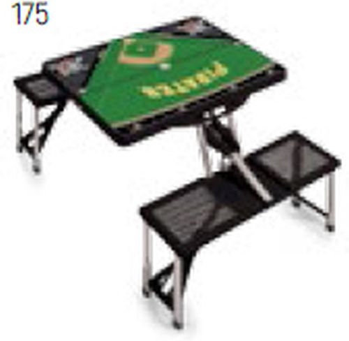 Portable Folding Picnic Table w/Four Integrated Seats