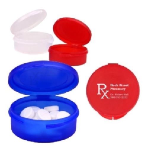 Single Compartment Plastic Pill Case