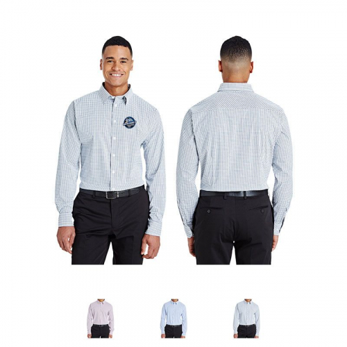 Devon & Jones® CrownLux Performance Men's Micro Windowpane Shirt