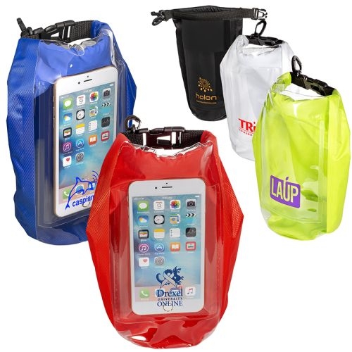 2L Water-Resistant Dry Bag with Mobile Pocket