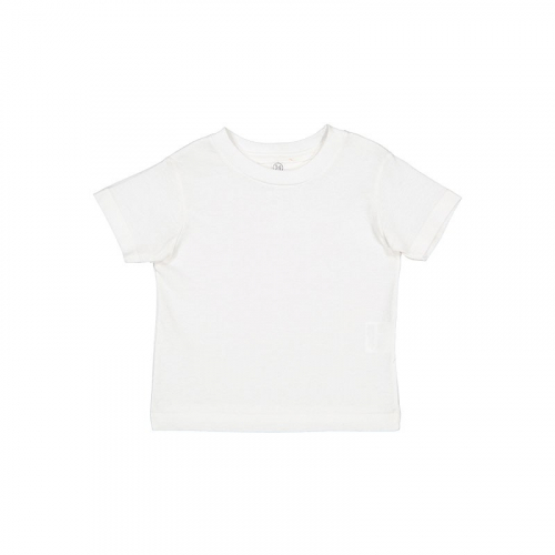 Rabbit Skins Toddler Cotton Jersey T-Shirt - White