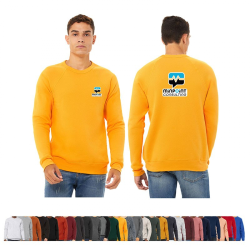 Bella+Canvas® Unisex Sponge Fleece Crewneck Sweatshirt - Colors and Heathers