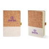 5x7 Hard Cover Cork & Heathered Fabric Journal