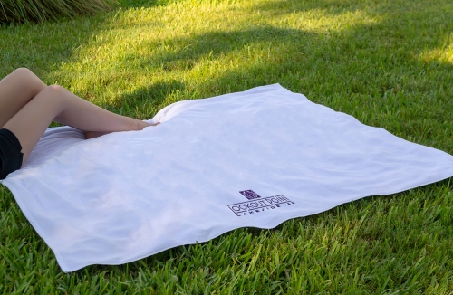 Oversized White Beach Towel (Embroidery)
