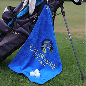 Diamond Collection Golf Towel w/ Corner Grommet (Screen Print)