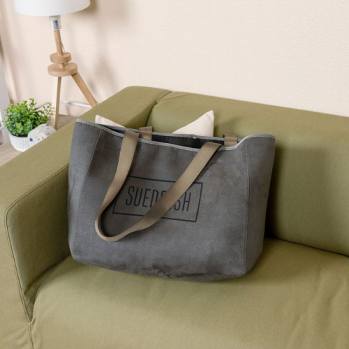 Large Suede-Ish Neoprene All Day Tote