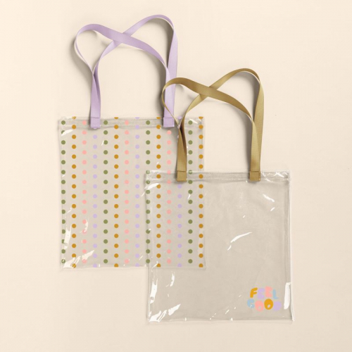 Continued Main Squeeze Super Size Clear/Grid Vinyl Tote