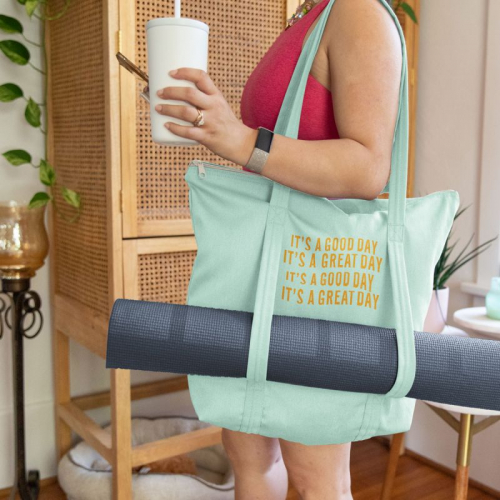 Twinkles Colored Canvas/Denim Yoga Tote
