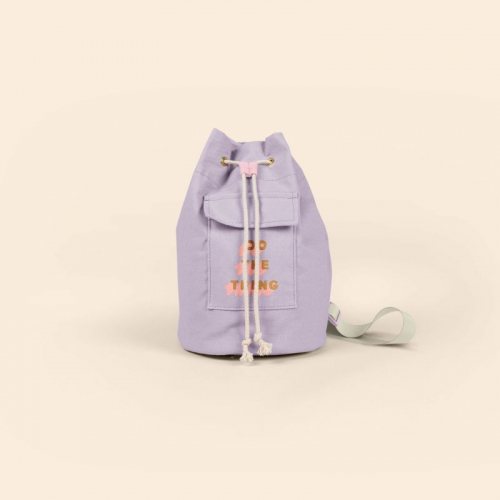 Bucket Sling Bag - Colored Canvas and Denim