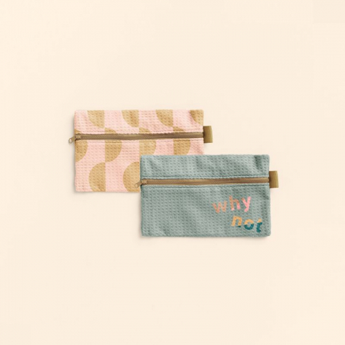 Small Zip Front Pouch (Waffo)
