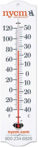 Indoor / Outdoor Aluminum Thermometer (4
