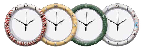 Full Color Case & Dial Wall Clock (10 3/4