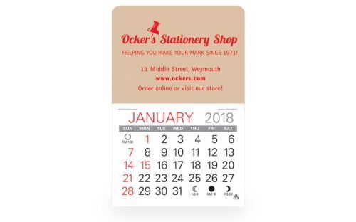 Econo Stick Calendar - Standard